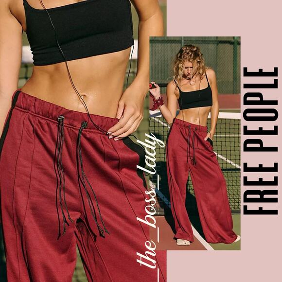 Free People wide-leg pants trousers Movement jogger track activewear Small